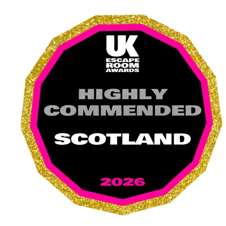 UK Escape Room Awards 2026 - Highly Commended in Region (Scotland) badge